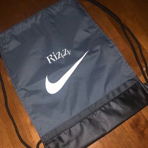 Gray Nike Cubs Rizzo 44 Drawstring Bag